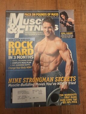 GINA CARANO * JEFF DWELLE July 2008 MUSCLE & FITNESS MAGAZINE Strongman Secrets